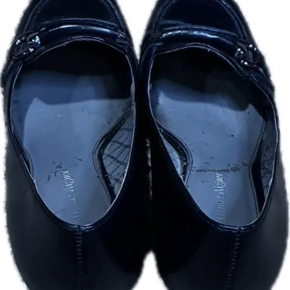 Etienne Aigner Black Buckle Loafers - Size 8M